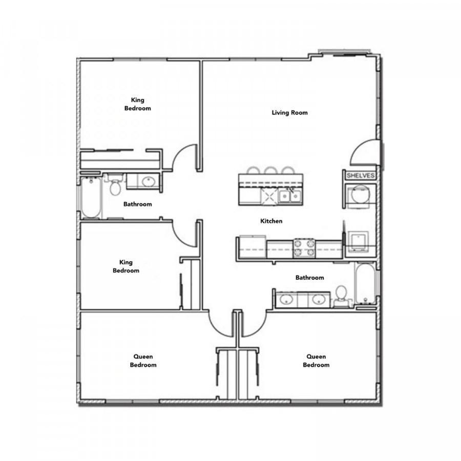 Apartamento Stylish 4Br With Smart Tv And Free Garage Parking Austin Exterior foto